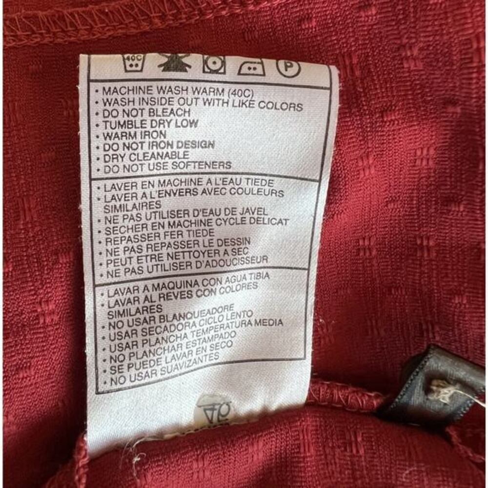 Nike Tiger Woods Collection Polo Shirt‎ Men's Large Dri Fit Golf Sunday Red EUC - Picture 9 of 10